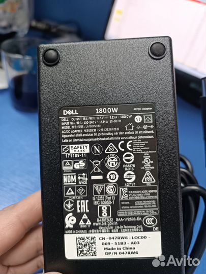 Блок питания dell 180w