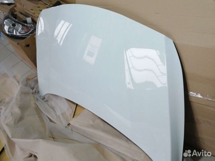 Капот белый Хендай Солярис 15г