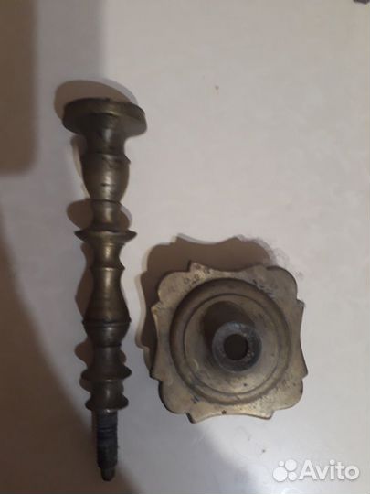 Подсвечник латунный 26см