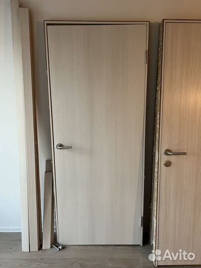 Двери межкомнатные с коробкой от застройщика