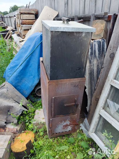 Печь для бани с баком бу