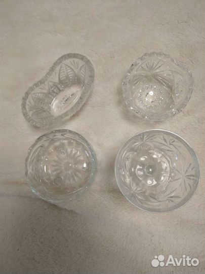 Хрусталь СССР, кобальт, карамельное стекло