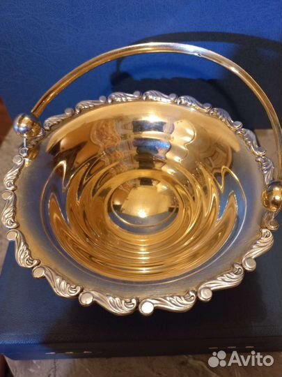 Серебряная ваза, конфетница, вареньица 875-й пробы