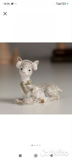 Олени животные фигурки новогодние