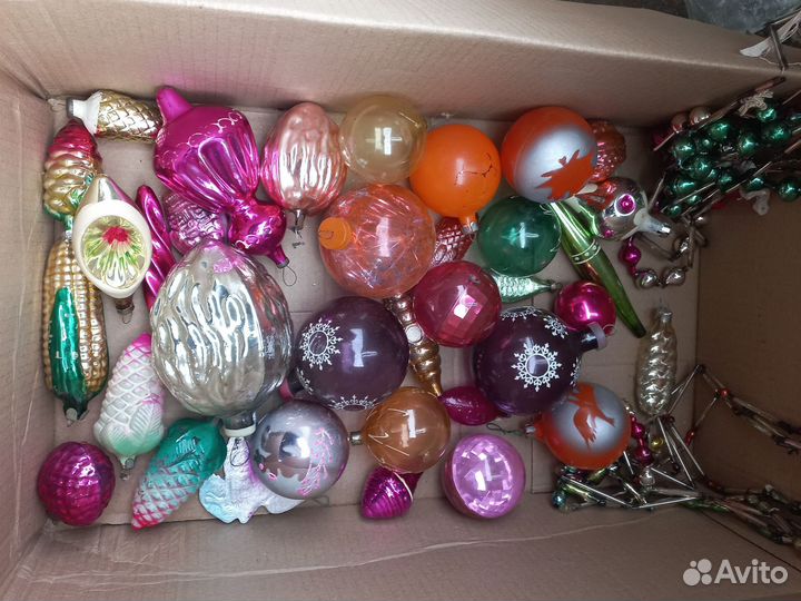 Елочные игрушки СССР одним лотом