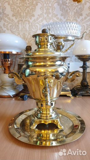 Самовар дровяной 2 литра тет-а-тет форма 