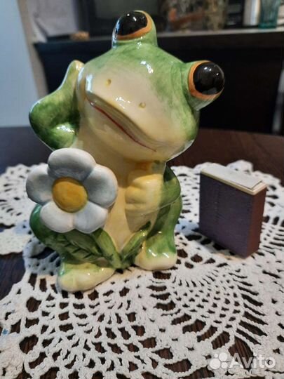 Копилка лягушка керамическая