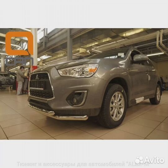 Защита переднего бампера Mitsubishi ASX 2013+