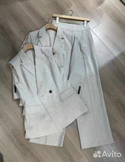 Brunello Cucinelli костюм женский лен