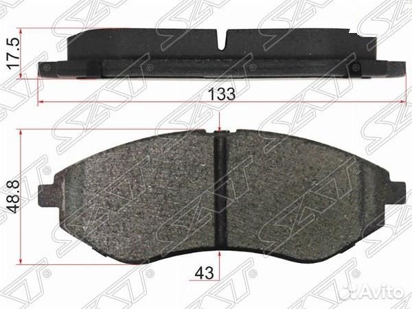 Колодки тормозные перед chevrolet cobalt 11/ravon