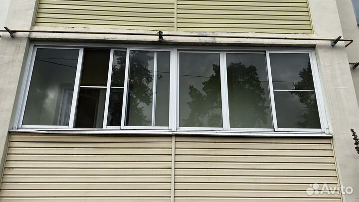 Окна пластиковые бу лоджия, slider длина 5,10