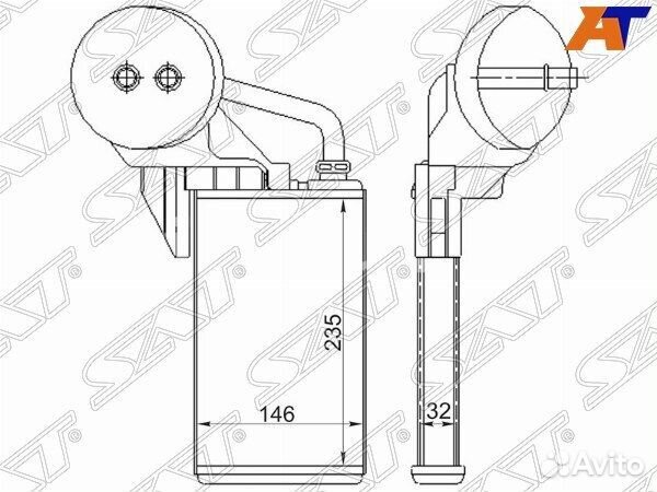 Радиатор отопителя салона nissan interstar