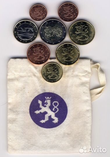Годовой набор евро Финляндия 2011