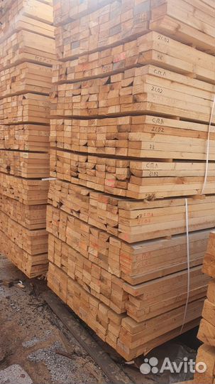 Доска обрезная естественной влажности хвоя 3–4 (CD