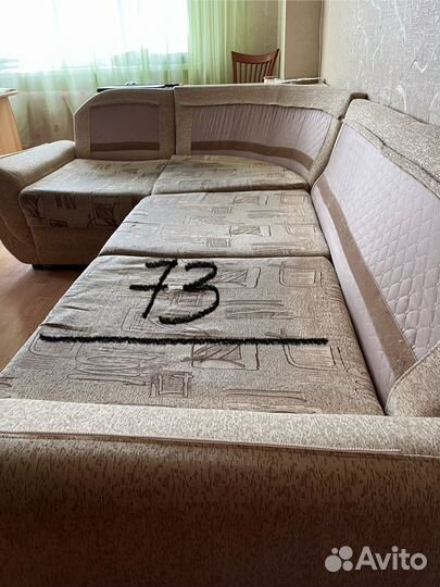 Мягкий уголок бу (диван и кресло)