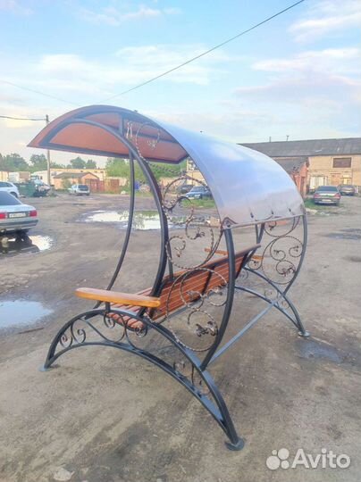 Качель кованая для дачи