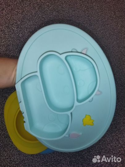 Набор посуды из силикона для детей