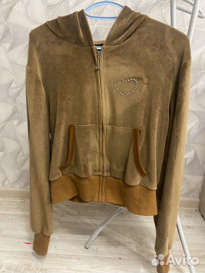 Коричневая кофта y2k