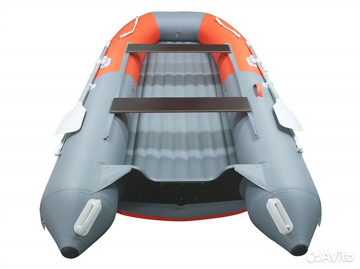 Лодка пвх Gladiator E330SL оранжево/темно-серый