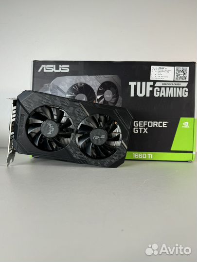 Видеокарта asus TUF gaming GTX1660TI 6G идеал