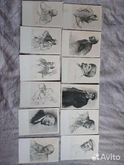 Наборы открыток СССР винтаж Ленин 1967 г