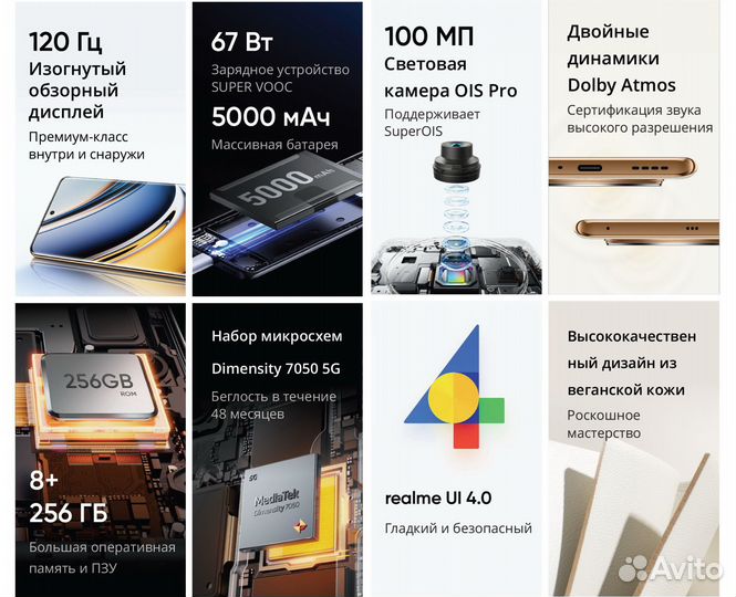 Realme 11 Pro 5G – 8/256GB EAC (Чёрный)