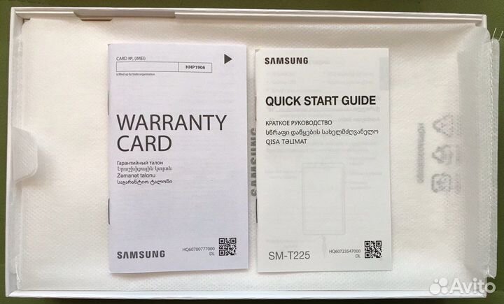 Коробка от планшета Samsung Galaxy Tab A7 Lite