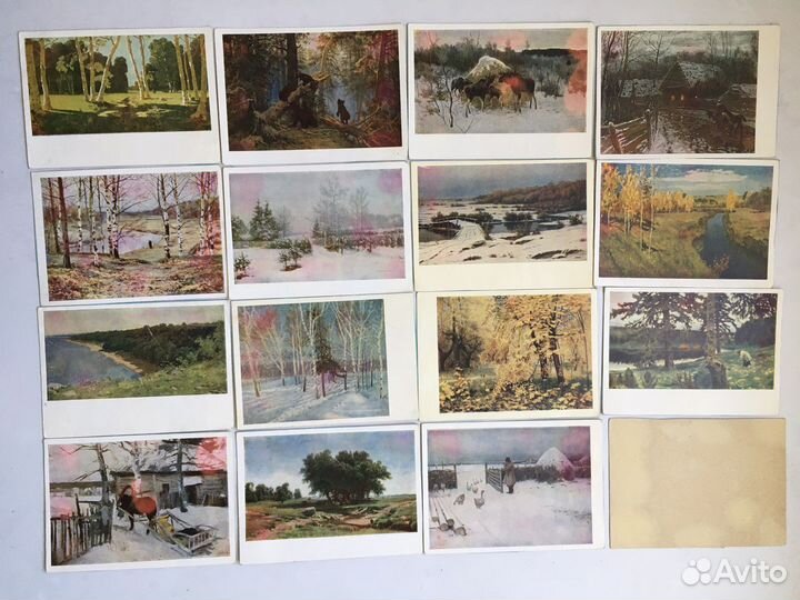Открытки с репродукциями картин СССР