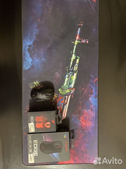 Игровая мышь с ковром