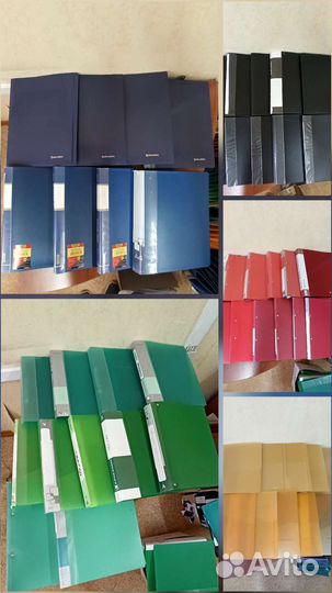 Папки пластиковые на кольцах, канцелярия