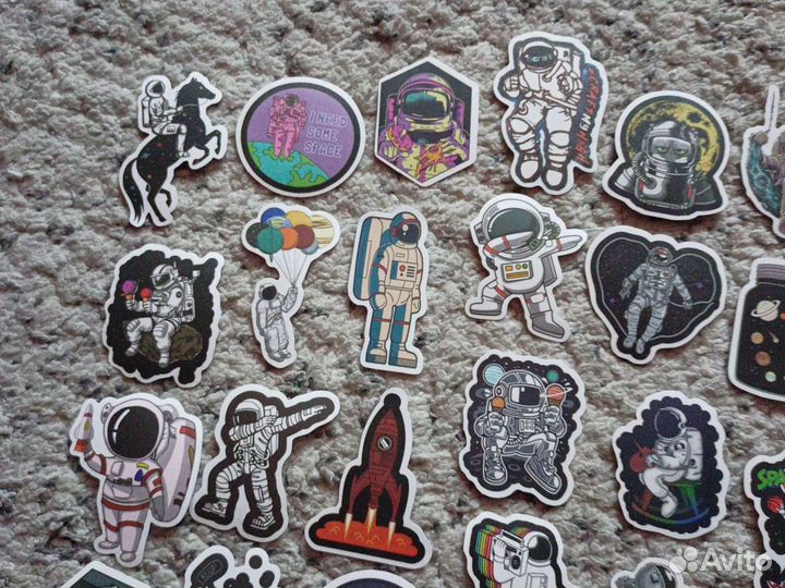 Наклейки Космонавты