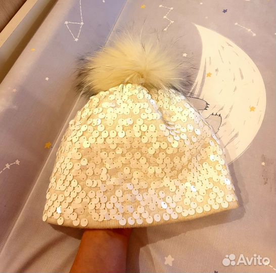 Шапка зимняя для девочки 54 56