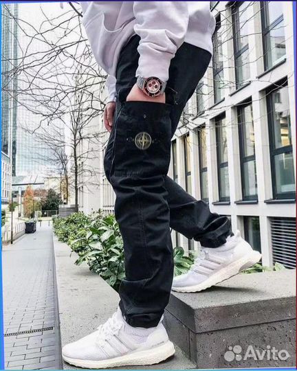 Спортивные карго штаны Stone Island (качество lux)