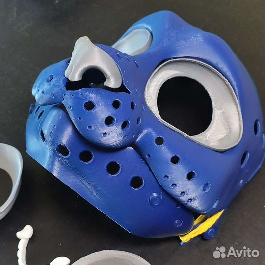 Маска фурри основа кошки с подвижной челюсттю