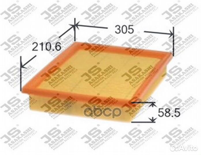 A0308 JS Asakashi Фильтр воздушный A0308 JS Asa