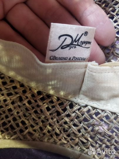 Шляпа ручной работы из соломки