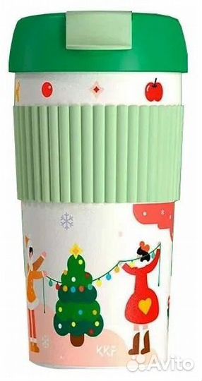 Термокружка Xiaomi Kiss Kiss Fish Rainbow Cartoon