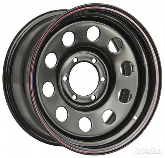 Off-Road-Wheels Black : 8x17 6*139,7 Et:0 Dia:110