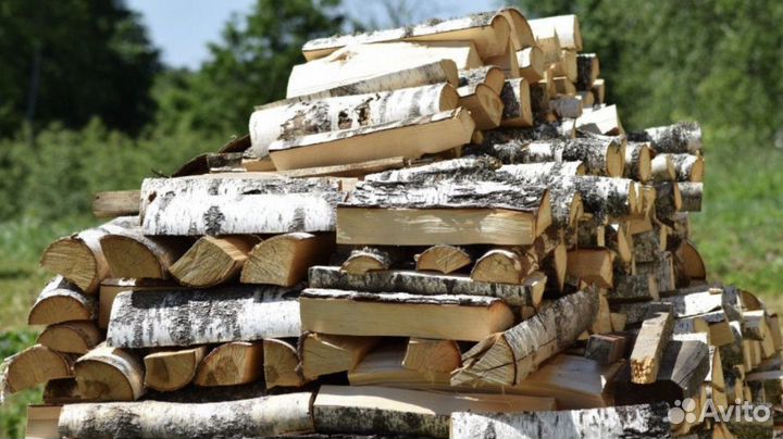 Дрова колотые береза дуб