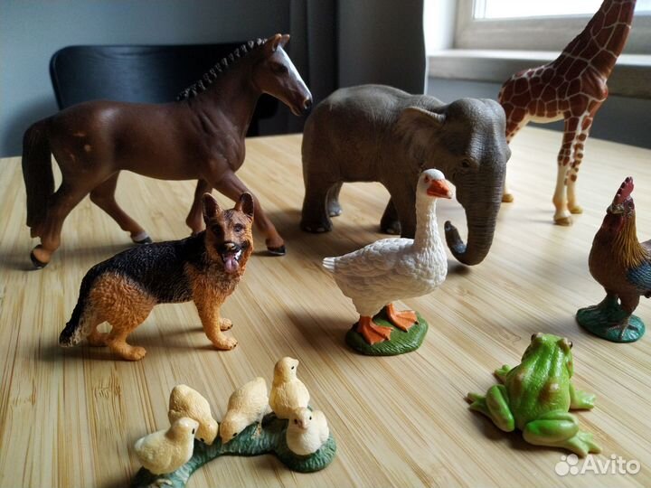 Фигурки животных Papo, Schleich, Collecta