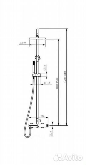 Душевая система ganzer margarette GZ22065F (хром/белый)