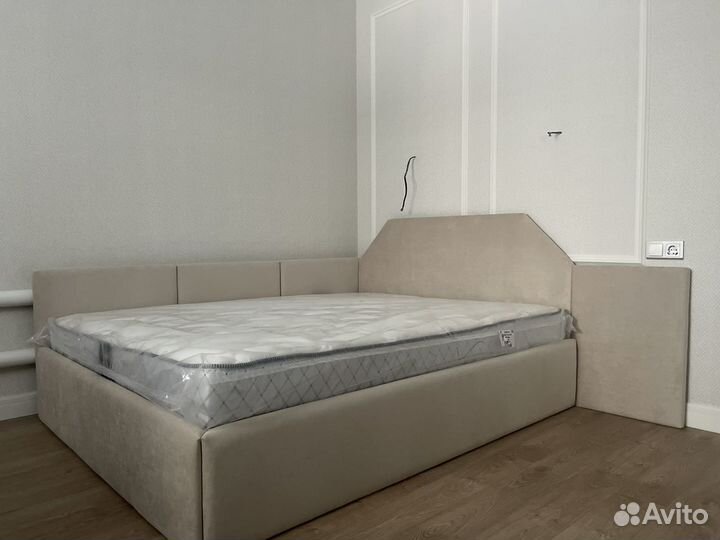 Новая кровать двуспальная 160х200, ткань Ametist