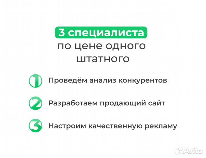 Создание продающего сайта + бесплатная реклама