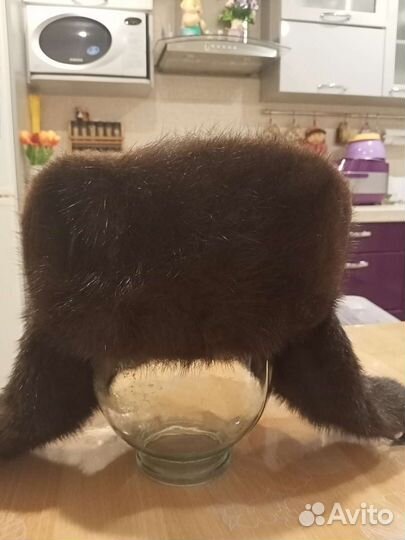 Норковая шапка мужская