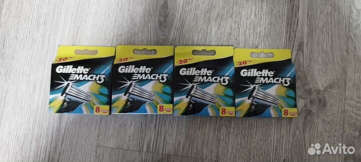 Сменные кассеты gillette mach3