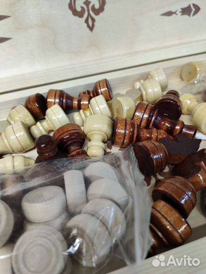 3в1 шахматы шашки нарды Ладья