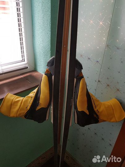 Лыжи палки ботинки