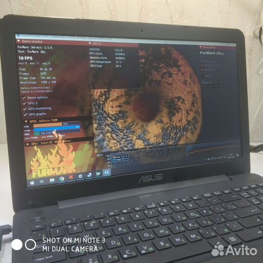 Ноутбук Asus X555Sj 4х ядерный/8гб/nVidia 920m