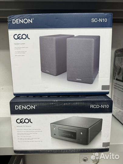 Минисистема Denon ceol N10 Gray (RCD-N10+SC-N10)