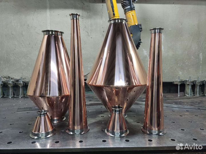 Вискарный шлем, медный шлем, аламбик